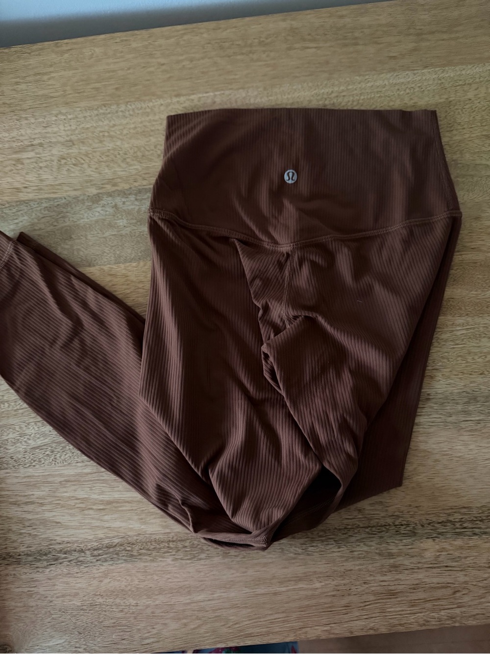 lululemon athletica Ribbed High-Rise align Leggings - Brown ribbed size 4